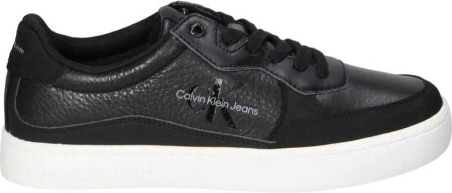 Calvin Klein Jeans Sneakers van leer met reliëflogo model 'CLASSIC CUPSOLE'