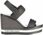 Calvin Klein NU 21% KORTING Sleehaksandaaltjes NATALIA 1D met logo opschrift op de loopzool - Thumbnail 3