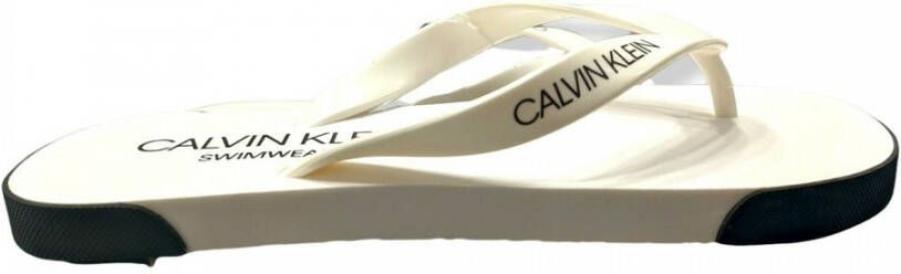 Calvin Klein Zomerse Instap Slippers White Heren