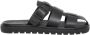 Calvin Klein Jeans Leren slippers met labeldetail - Thumbnail 1
