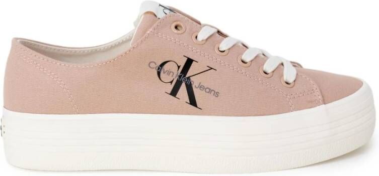 Calvin Klein Jeans Beige Veterschoenen Beige Dames