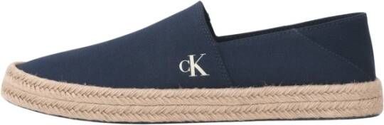 Calvin Klein Jeans Blauwe Canvas Espadrilles
