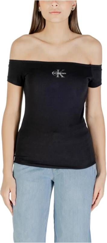 Calvin Klein Jeans Boot hals korte mouw top