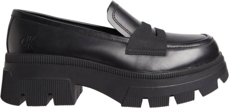 Calvin Klein Jeans Penny loafers met plateauzool model 'CHUNKY COMBAT'