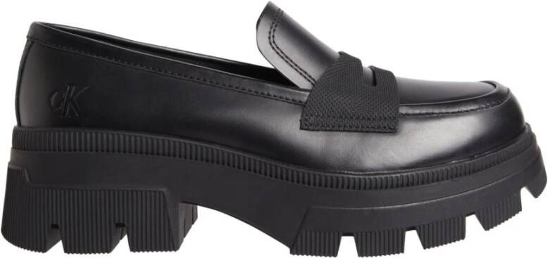 Calvin Klein Jeans Chunky Combat Loafer Zwart Black Dames