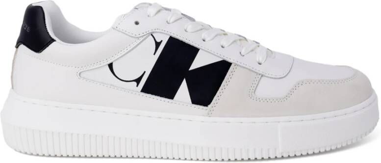 Calvin Klein Jeans Chunky Lace-Up Sneakers White Heren