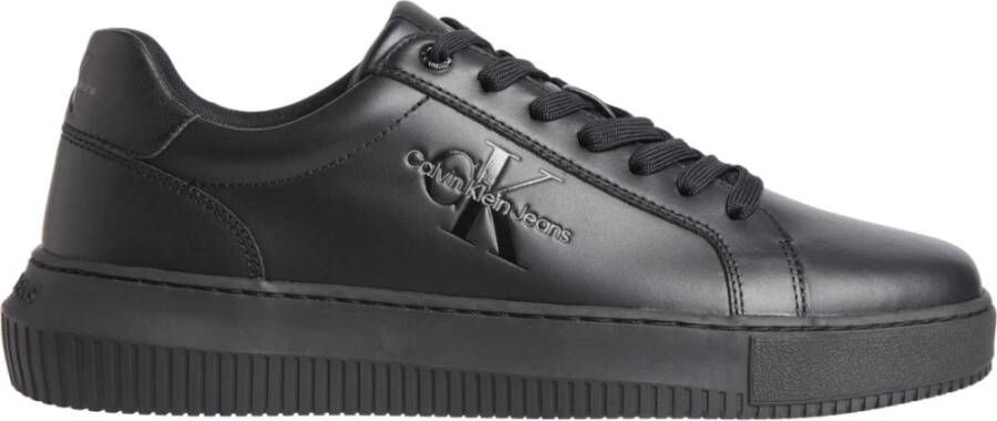 Calvin Klein Sneakers CHUNKY CUPSOLE MONO LTH met zijlogo vrijetijdsschoen lage schoen veterschoen - Foto 6
