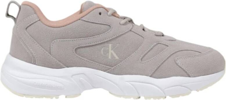 Calvin Klein Jeans Grijze Veterschoenen voor dames Gray Dames