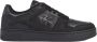 Calvin Klein Jeans Heren Leren Basket Cupsole Sneakers Black Heren - Thumbnail 2