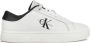 Calvin Klein Witte polyester sneakers met veters contrastdetails print logo White Dames - Thumbnail 30