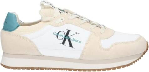 Calvin Klein Jeans Laceup Runner Sneakers Beige Heren