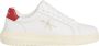 Calvin Klein Sportieve witte vetersneakers met print White Heren - Thumbnail 12