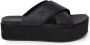 Calvin Klein Slippers FLATFORM CROSS MG UC plateau zomerschoen pantoffels met kruisverband - Thumbnail 7
