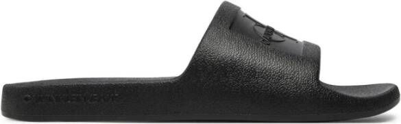 Calvin Klein Jeans Grijze Acetaat Sliders voor Vrouwen Gray Dames