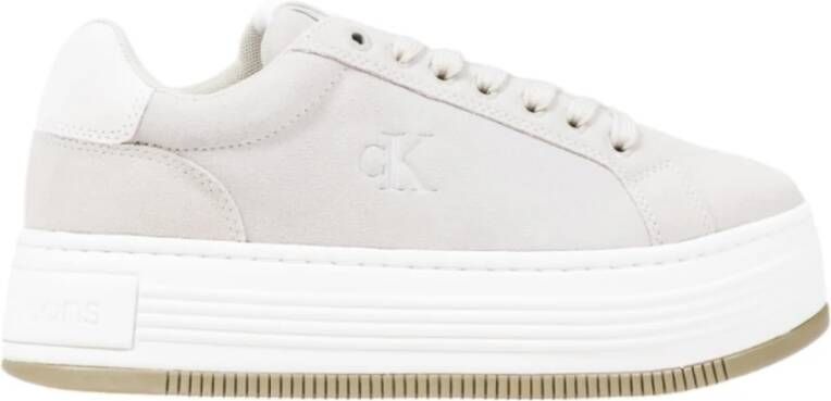 Calvin Klein Jeans Moderne Suède Sneakers met Plateauzool