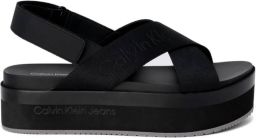Calvin Klein Jeans 6cm Hak Polyethyleen Dames Sandalen Collectie Black