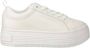 Calvin Klein Jeans Witte Leren Sneakers voor Vrouwen White Dames - Thumbnail 2