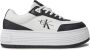 Calvin Klein Jeans Platte Lage Veterschoenen voor Dames White Dames - Thumbnail 2