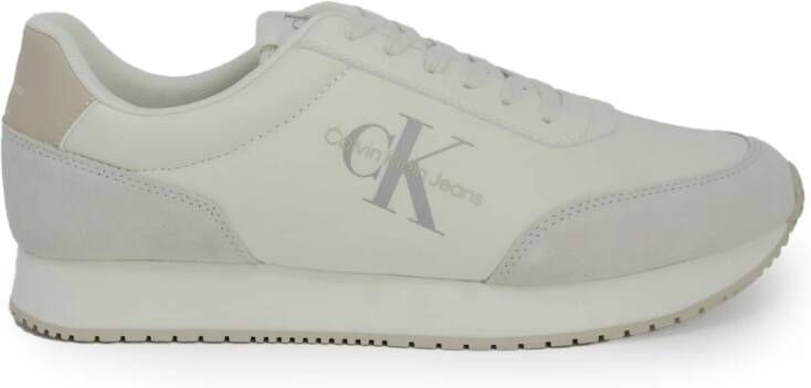Calvin Klein Jeans Retro Runner Low Mix Sneakers Gray Heren