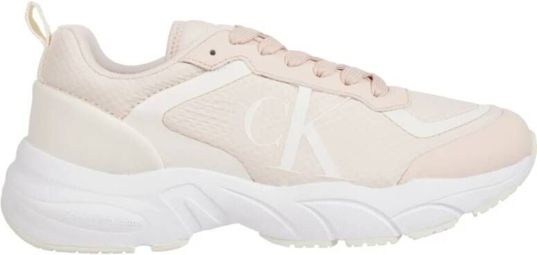 Calvin Klein Jeans Roze Stijlvolle Sneakers voor Vrouwen Pink Dames