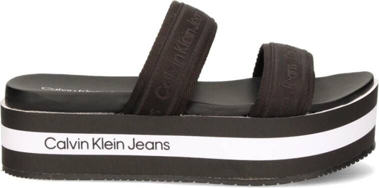 Calvin Klein Jeans Sandalen Black Dames