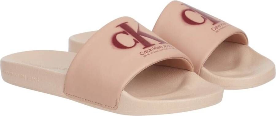 Calvin Klein Jeans Slippers Roze Dames