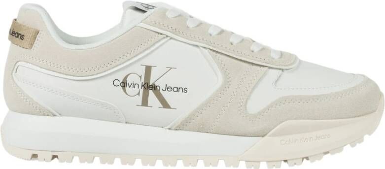 Calvin Klein Heren Irregular Lines Runner Sneakers Beige Heren - Foto 2