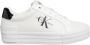 Calvin Klein Jeans Witte Casual Leren Sneakers oor rouwen White Dames - Thumbnail 3