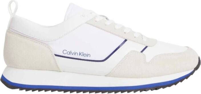Calvin Klein Jeans Casual Witte Textiel Sneakers oor Heren White Heren