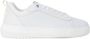 Calvin Klein Jeans Witte LowTop Leren Sneakers Eenvoudig Patroon - Thumbnail 1