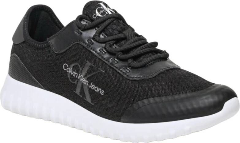 Calvin Klein Sneakers EVA RUNNER MONOLOGO met witte loopzool vrijetijdsschoen lage schoen veterschoen - Foto 3