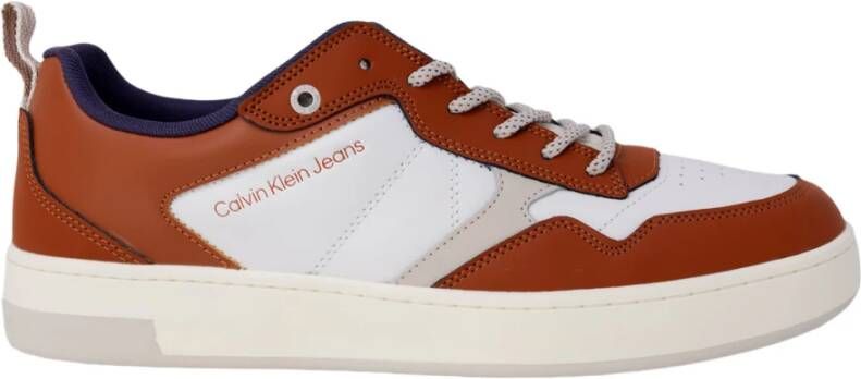 Calvin Klein Jeans Stijlvolle Leren Sneakers met Veters Multicolor Heren