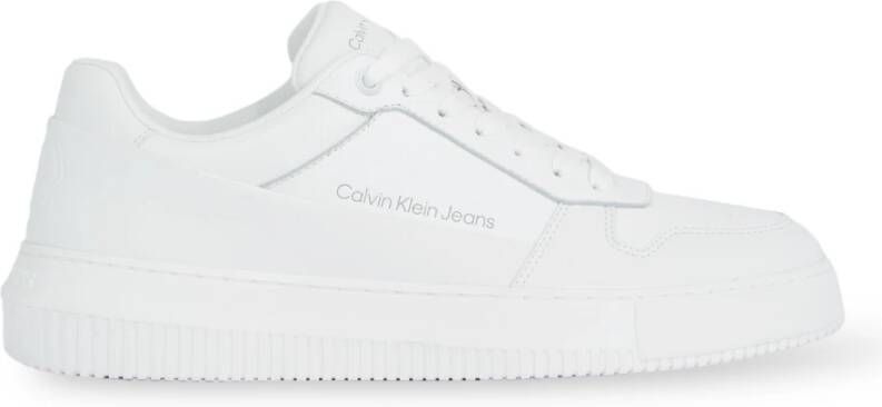 Calvin Klein Jeans Sneakers van leer met reliëflogo model 'CHUNKY CUPSOLE'