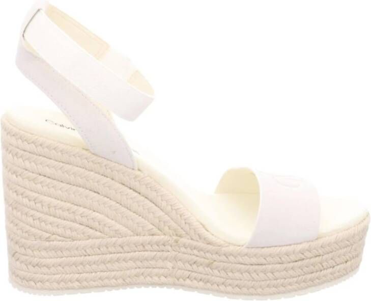 Calvin Klein Jeans Wig Sandalen White Dames