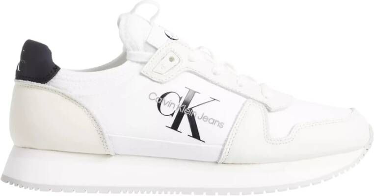 Calvin Klein Sneakers RUNNER SOCK LACEUP ML LTH halfschoen vrijetijdsschoen veterschoen met logo-opdruk