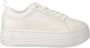 Calvin Klein Jeans Witte Leren Sneakers voor Vrouwen White Dames - Thumbnail 2