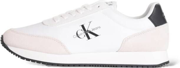 Calvin Klein Jeans Witte Sneakers met Gerecycled Polyester en Suède White Heren - Foto 7