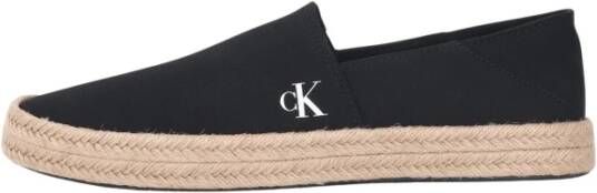 Calvin Klein Jeans Zwarte Canvas Espadrilles voor Mannen