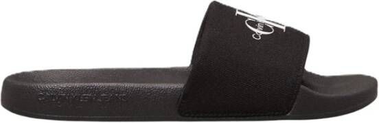 Calvin Klein Jeans Zwarte Casual Textiel Dames Sandalen