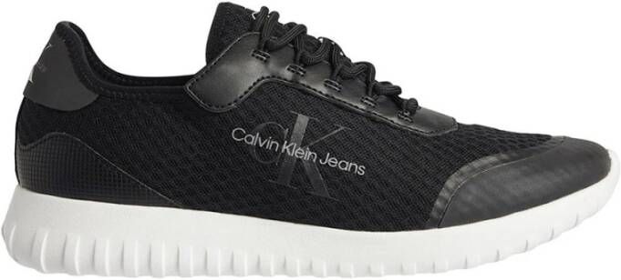 Calvin Klein Jeans Zwarte casual textielen sneakers oor heren Black Heren