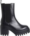 Calvin Klein Jeans Zwarte Chunky Heeled Chelsea Enkellaarzen - Blauw