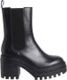Calvin Klein Jeans Zwarte Chunky Heeled Chelsea Enkellaarzen Black Dames - Thumbnail 1