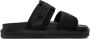 Calvin Klein Jeans Zwarte Dubbele Bar Platte Sandaal Black Heren - Thumbnail 13