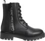 Calvin Klein Veterlaarsjes COMBAT MID LACEUP BOOT ZIP WN met logo-opschrift opzij - Thumbnail 1