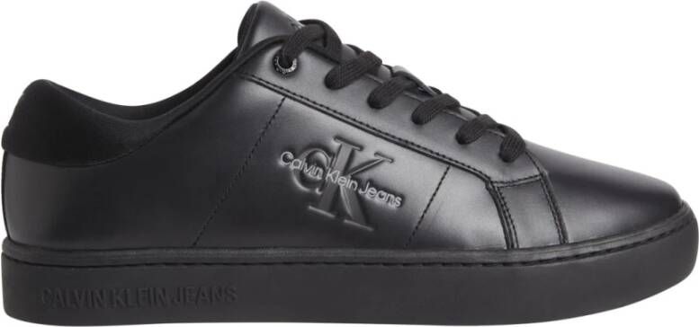 Calvin Klein Sneakers CLASSIC CUPSOLE LOW ML LTH met zijlogo vrijetijdsschoen lage schoen veterschoen