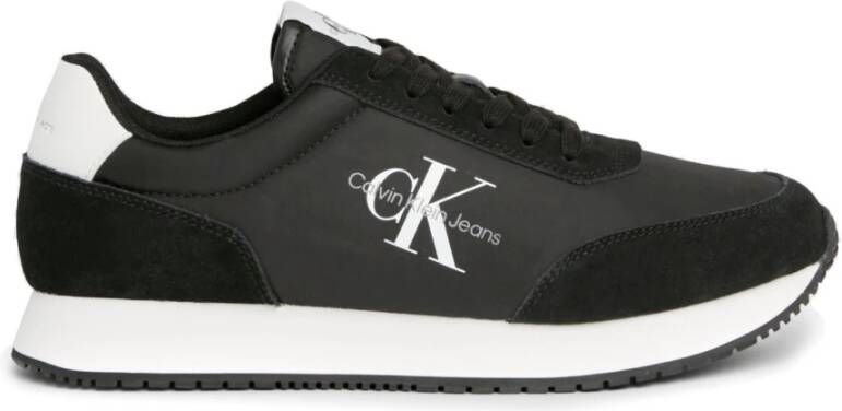 Calvin Klein Jeans Milieuvriendelijke Sneakers met Schuim Binnenzool en Gerecyclede Materialen Black Heren