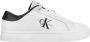 Calvin Klein Witte polyester sneakers met veters contrastdetails print logo White Dames - Thumbnail 16