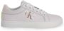 Calvin Klein Jeans Sneakers van leer met labeldetails model 'FLUO CONT' - Thumbnail 1