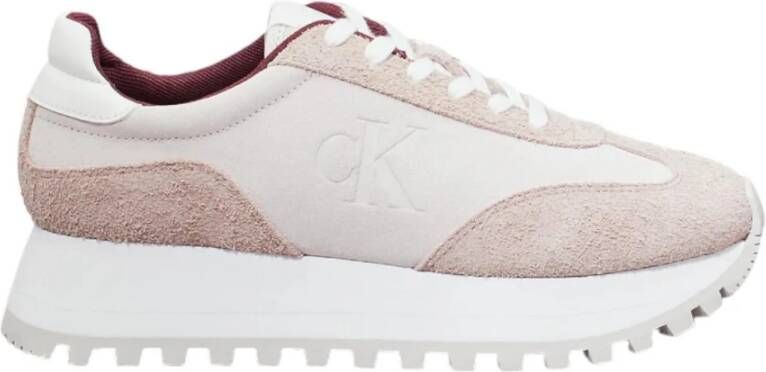 Calvin Klein Laceup Runner Sneakers Pink Dames