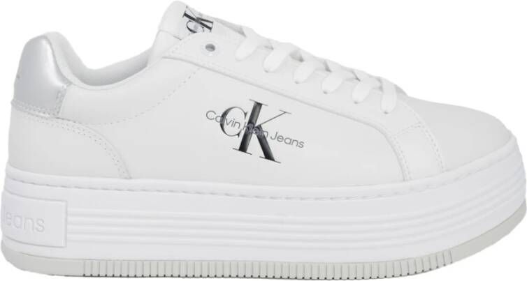 Calvin Klein Lage Lace Sneakers Herfst Winter Collectie Gray Dames